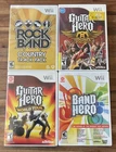 New ListingGuitar Hero Wii Lot - Aerosmith, World Tour, Band Hero plus Rock Band Country
