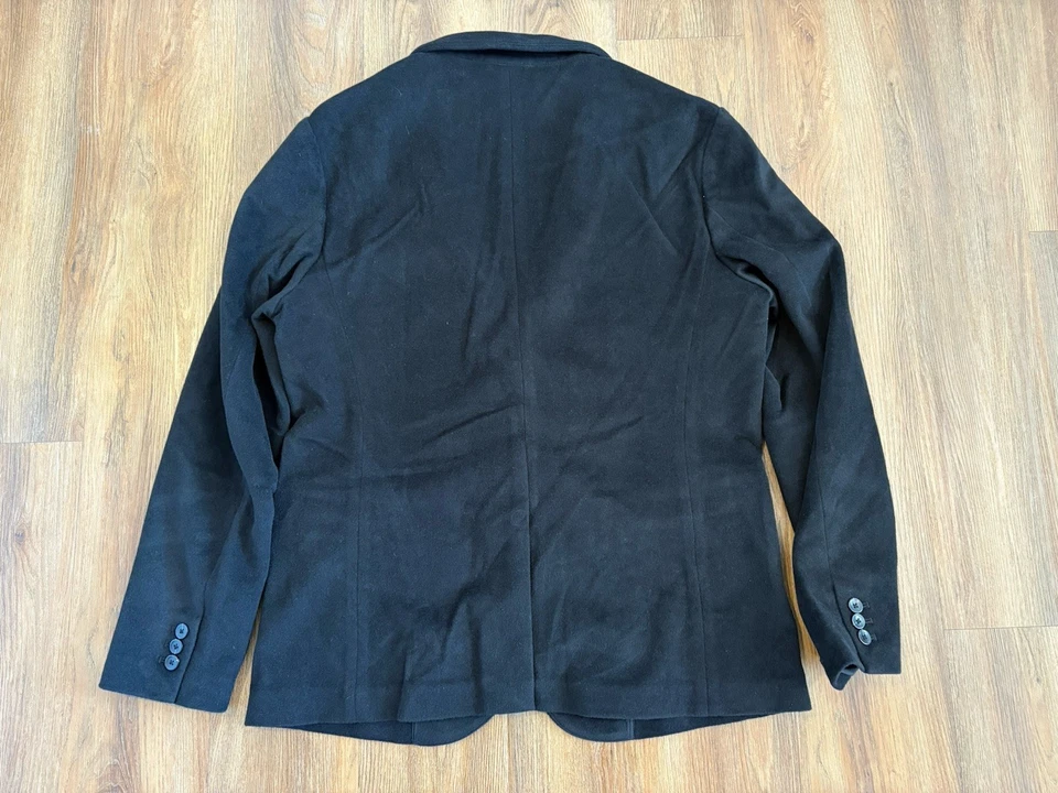 Blazer de lana y cachemir para hombre, negro, talla pequeña, nuevo, con etiquetas Foto 3 de 4