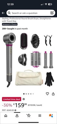 7-in-1 Hair Styler, Airstyler, Curling Iron Car Wrap, Ion Hair Dryer