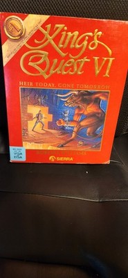 King's Quest VI: Heir Today Gone Tomorrow MS-DOS RED Big Box  100% COMPLETE