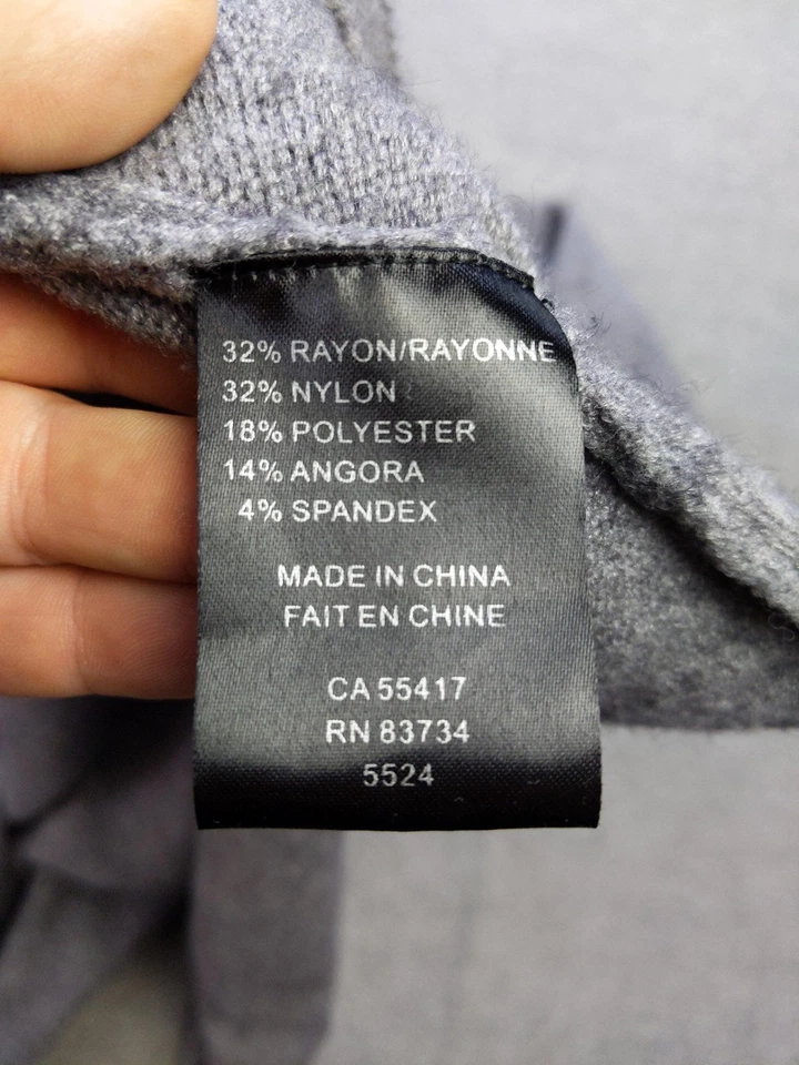 Linea Domani Sweater Womens Large Limited Collection Angora Blend Open Cardigan - Image 3 of 4