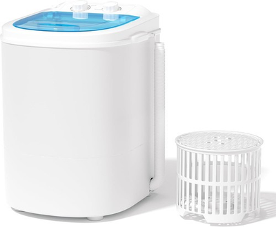 #ad Portable Washing Machine 5.5 Lbs 2 in 1 Portable Washer Compact 110V Single Tub $92.38