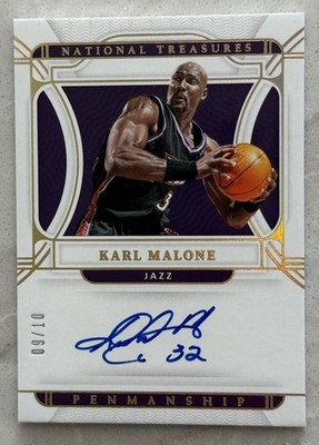 2021-22 Panini National Treasures Penmanship Signatures Gold Karl