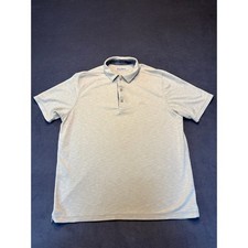 Tommy Bahama Polo Shirt Men's Size Med Beige Short Sleeve