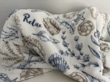Legacy & Main Coastal Patterned Luxury Throw Blanket Sea Life/Ocean Relax/ Renew