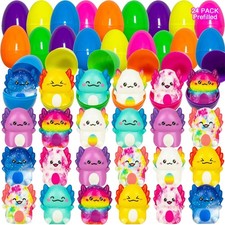 24 Pack Prefilled Easter Eggs with Toys Filled Easter Eggs for Kids Toddlers ...
