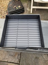 Vintage Cassette Tape Case Holder 45 Capacity Retro Storage Box Black