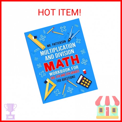 Multiplication and Division Math Workbook for 3rd, 4th and 5th Grades ...