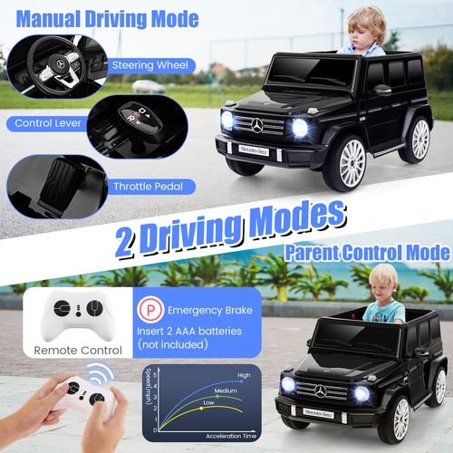 12V Battery Powered Ride-on Truck with Remote Rocking 3 Speeds Horn Music - Picture 6 of 8