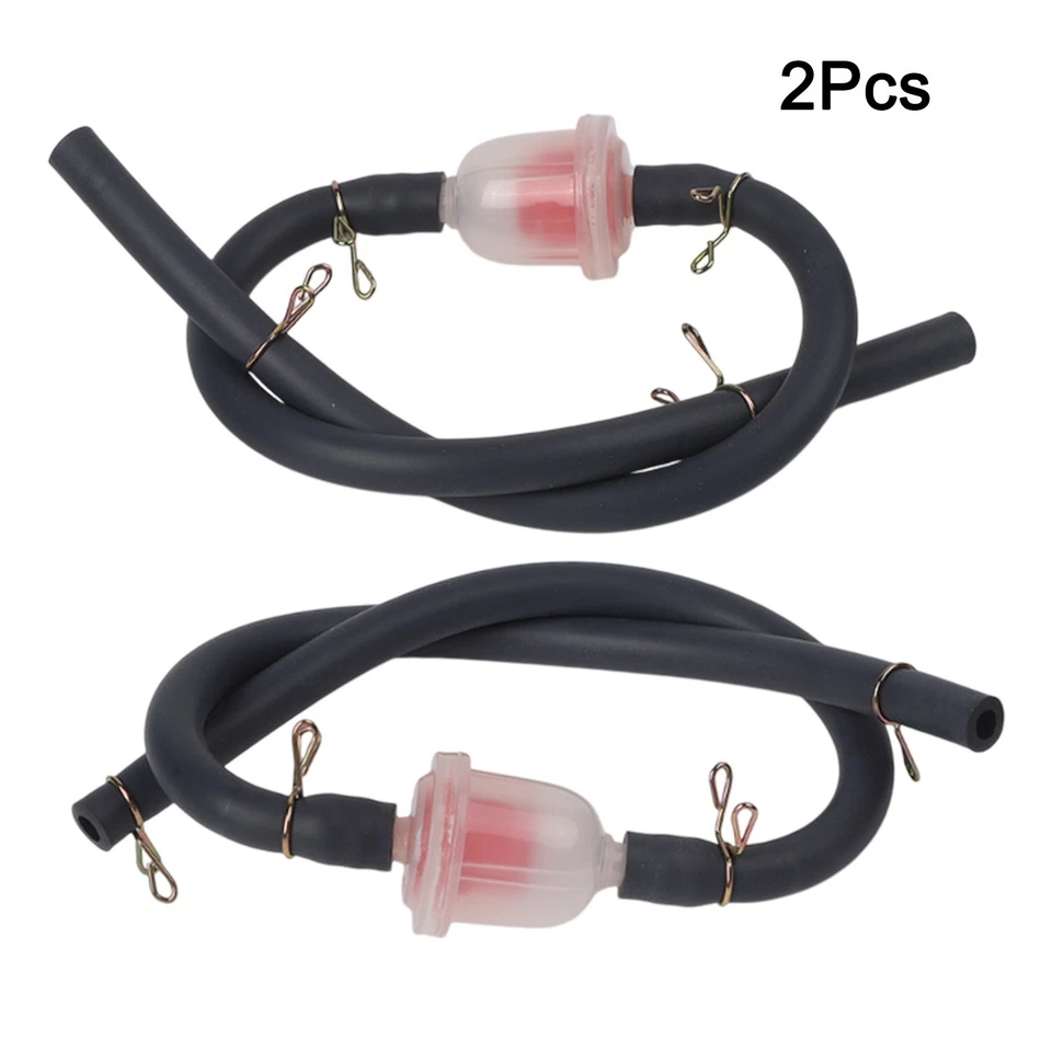 Petrol Pipe Fuel Filter Petrol In-Line Plastic Rubber 2 X Fuel Filter 2pcs - Image 2 of 4