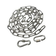 304 Stainless Steel Chain Closed Links Short Chain Weight with 2 5/32 in x 5 ft