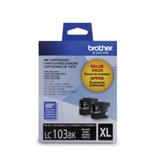 ® LC103 High-Yield Black Ink Cartridges, Pack Of 2