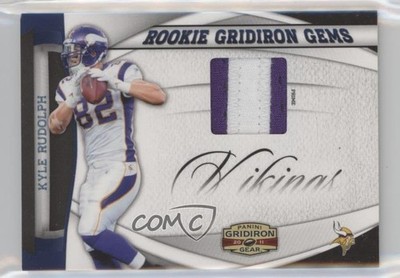 2011 Panini Gridiron Gear Rookie Gems Prime 26/50 Kyle Rudolph #15 RC 2t9