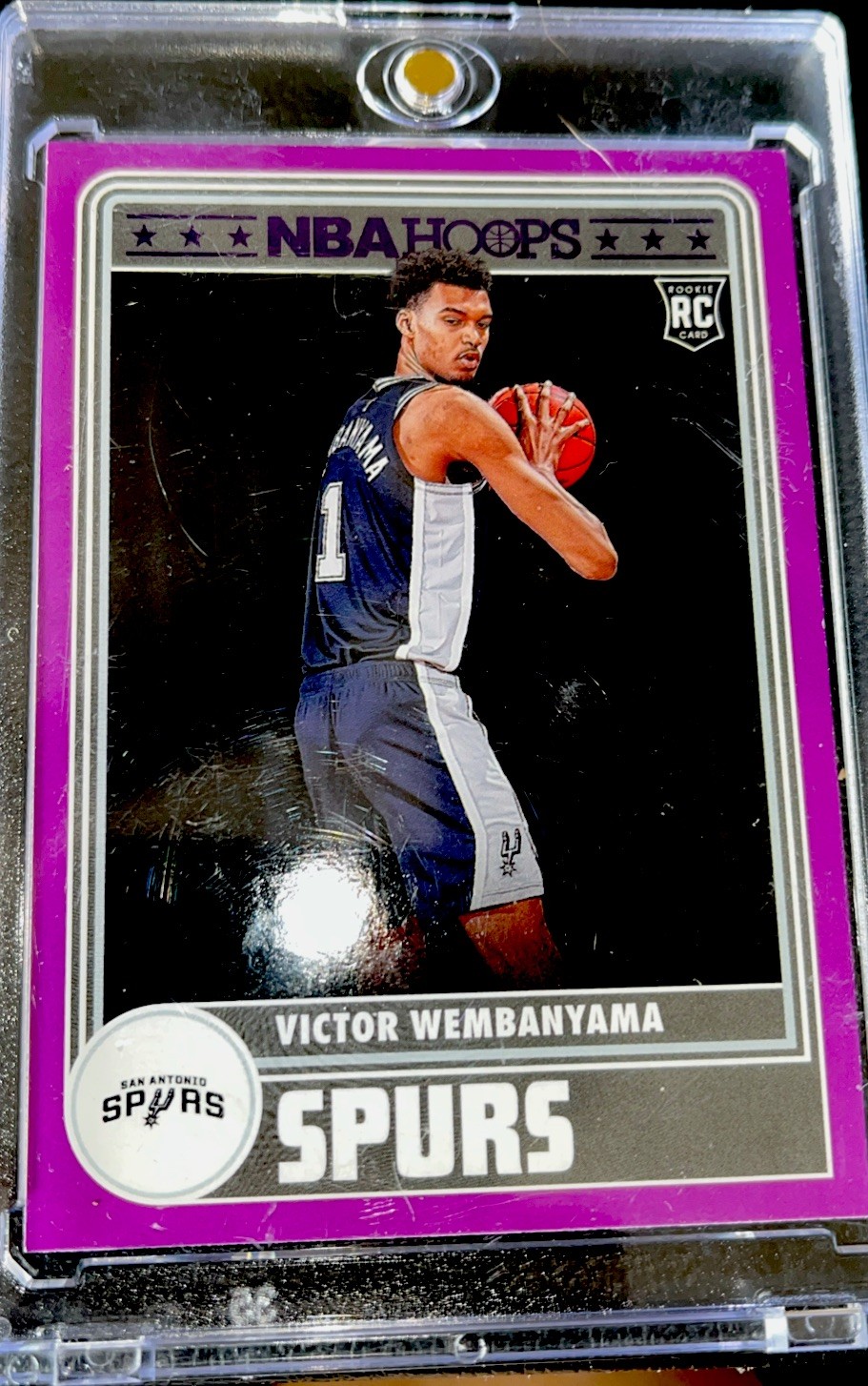 2023-24 Panini NBA Hoops - Hoops Tribute Victor Wembanyama #298 Purple (RC)