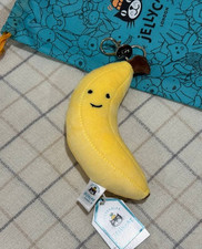 Jellycat Amuseables Fruit Banana Plush Bag Charm Keychain Soft Cuddly Toy