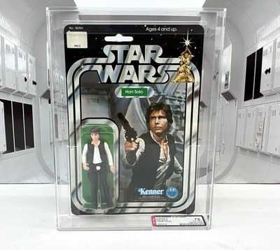 Vintage Star Wars 1978 Kenner HAN SOLO 12C Large Head MOC Graded AFA 75