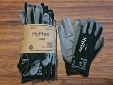 12-Pairs Ansell HyFlex 11-600 Size 9 Gloves