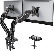 HUANUO Dual Monitor Stand - Full Adjustable Monitor Desk Mount Swivel
