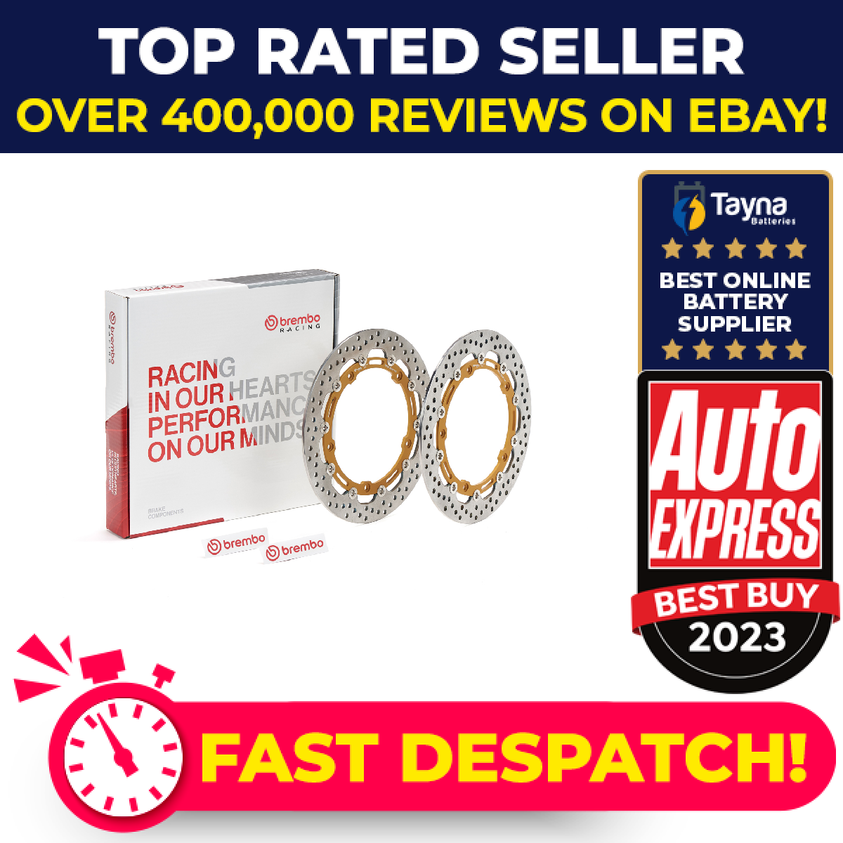 2x Motorcycle Brake Discs (pair) Front 208973751 Brembo Top Quality Guaranteed