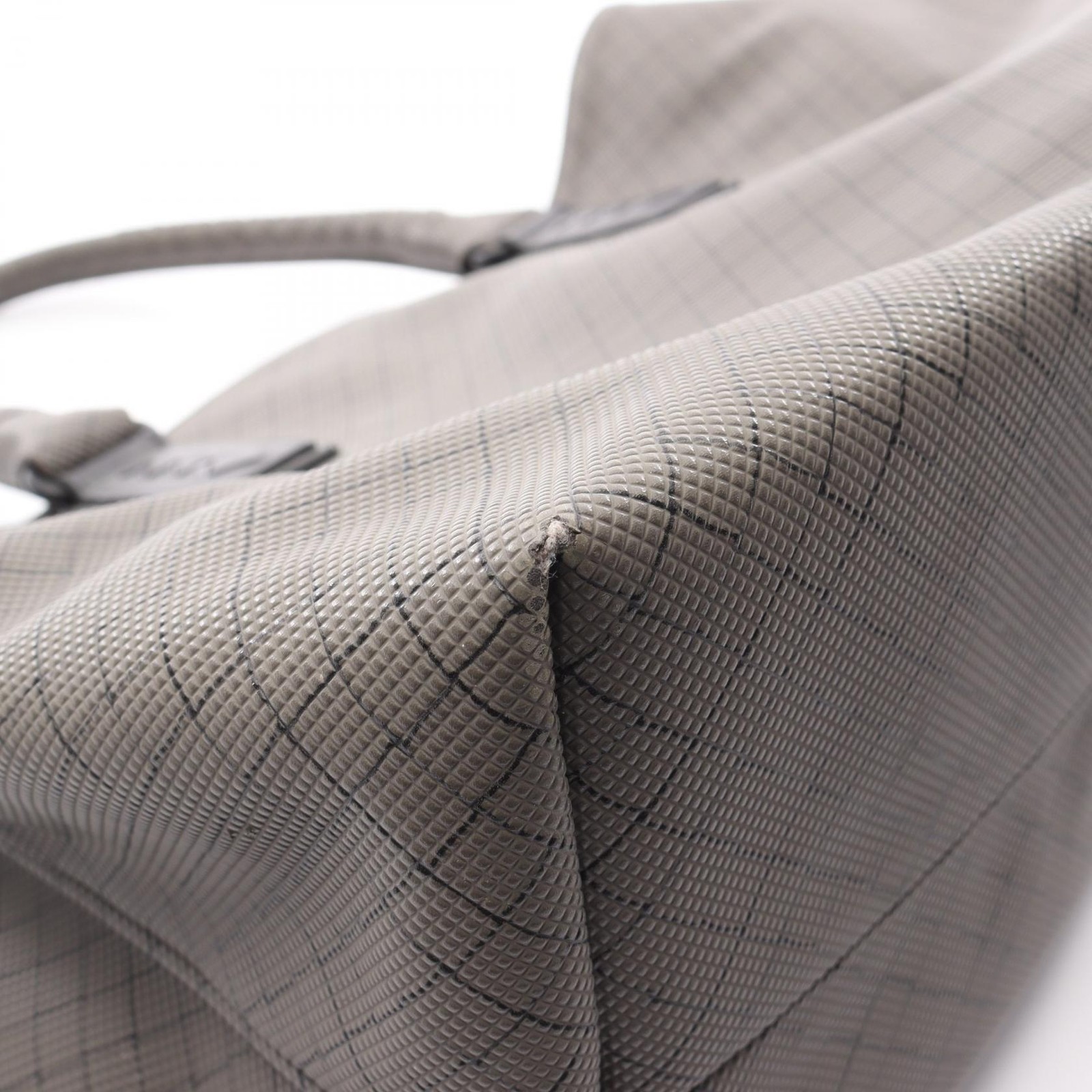 Bottega Veneta Marco Polo Tote Bag PVC Coated Gray 17.5in depth thumbnail 11