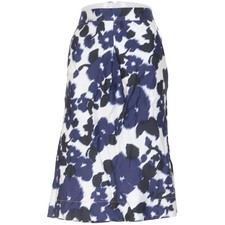 Naja Lauf, Rock, Größe: 44, Blau/Schwarz/Weiß/Mehrfarbig, Baumwolle/Viskose #MDT