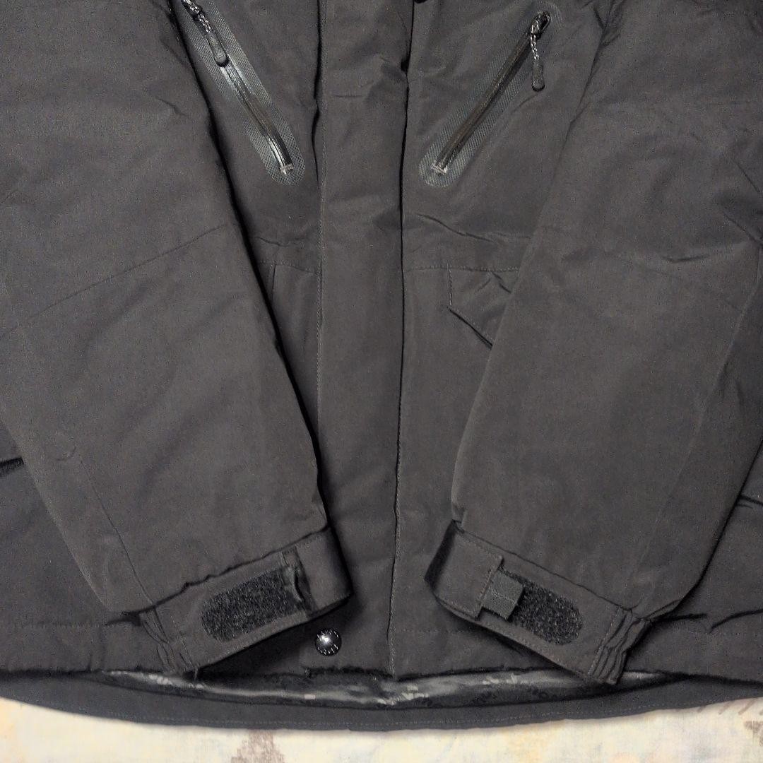 Schott 2TONE DOWN JACKET Coat Polyester Black Log… - image 24