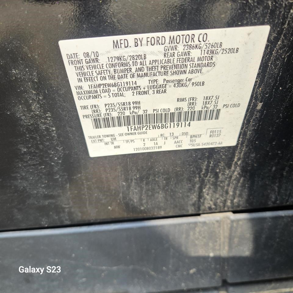 Fuel Pump Assembly 3.7L FWD Fits 10-12 MKS 451236