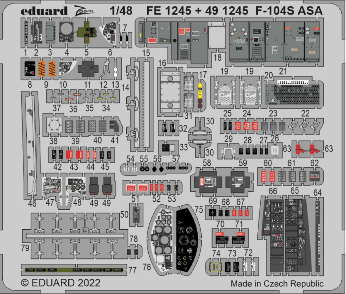Eduard FE1245 1:48 Lockheed F-104S Starfighter ASA