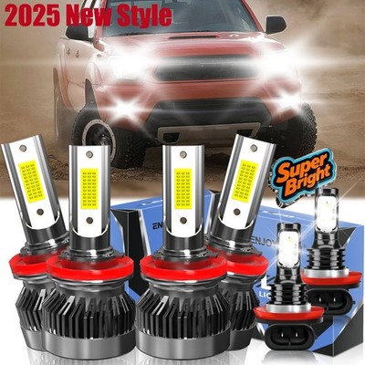 For Toyota Tacoma 2016-2023 LED Headlight Hi/Lo+Fog Light Bulbs Bright White
