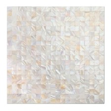 Yew Tulip Mother of Pearl Peel and Stick Tile Backsplash for Kitchen, 12 x 12