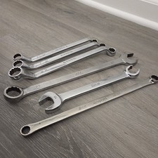 Lot Of 6 Snap On Combo Wrenches Offset Open Box End SAE METRIC