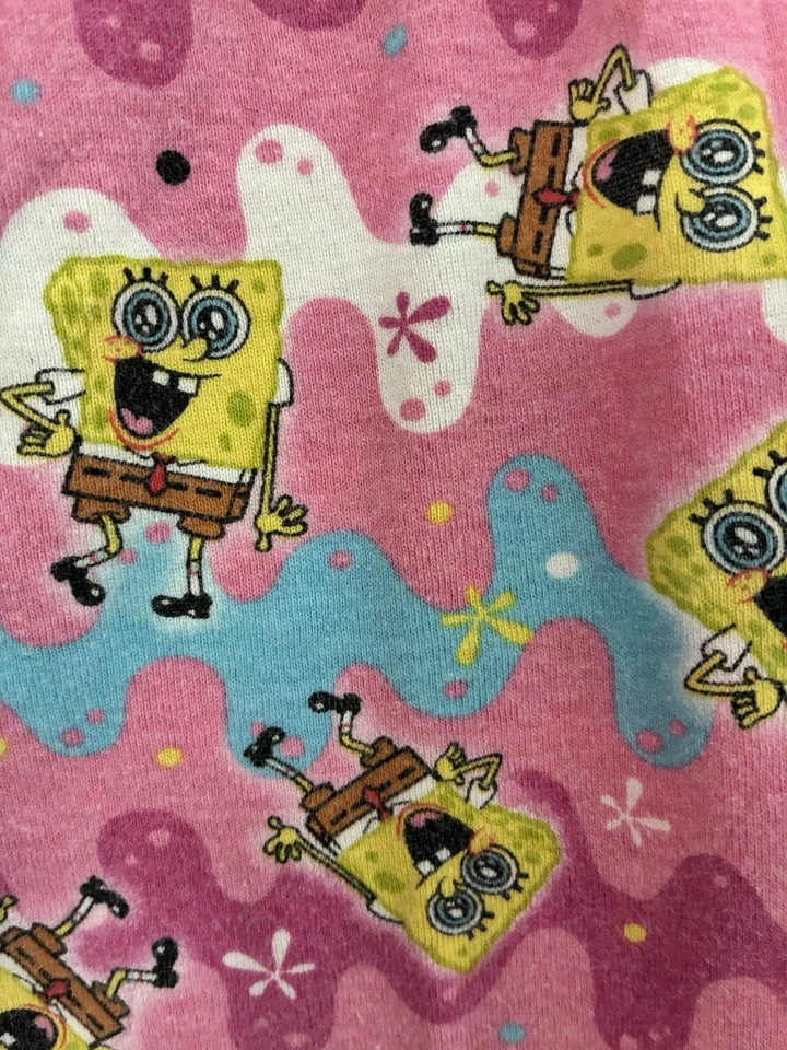 Niños Niñas Lindos Bob Esponja Pantalones Cuadrados 100% Algodón Pull On PJ Pantalones Rosa Amarillo 8 Foto 4 de 4