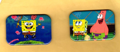 SPONGE BOB   2   REFRIGERATOR MAGNET  2'' X 3''  WITH ROUNDED CORNER