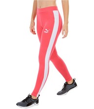 Puma Womens T7 Archive Legging Compression Athletic Pants, paradisepink, S