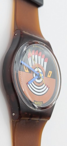 Swatch GF100 Ruffled Feathers 1986 – NOS Collectible Graphic Art Watch - Picture 6 of 14