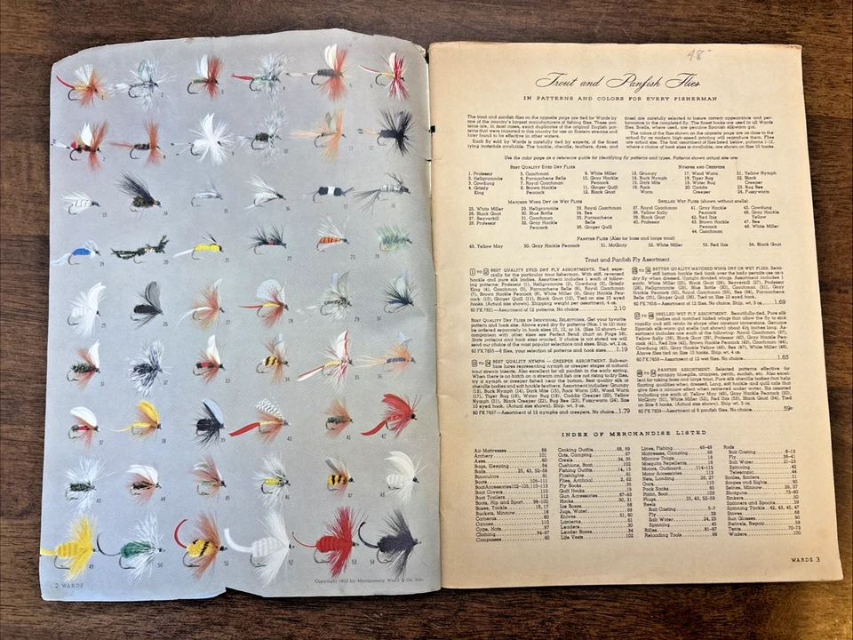 Montgomery Ward 1953 Fishing and Hunting Catalog Book 116 Pgs Vtg Sporting Goods - Image 3 of 4