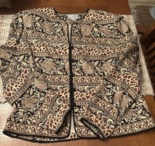 STUNNING Adrianna Papell 100 Silk Jacket Blouse. Women  s Size 12.