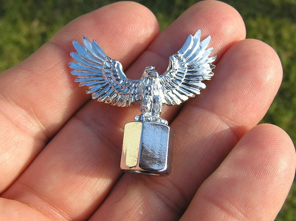 AMERICAN EAGLE VALVE CAPS PAIR *New* Tire Valve Nuts Tyre suit HARLEY DAVIDSON Foto 3 de 4