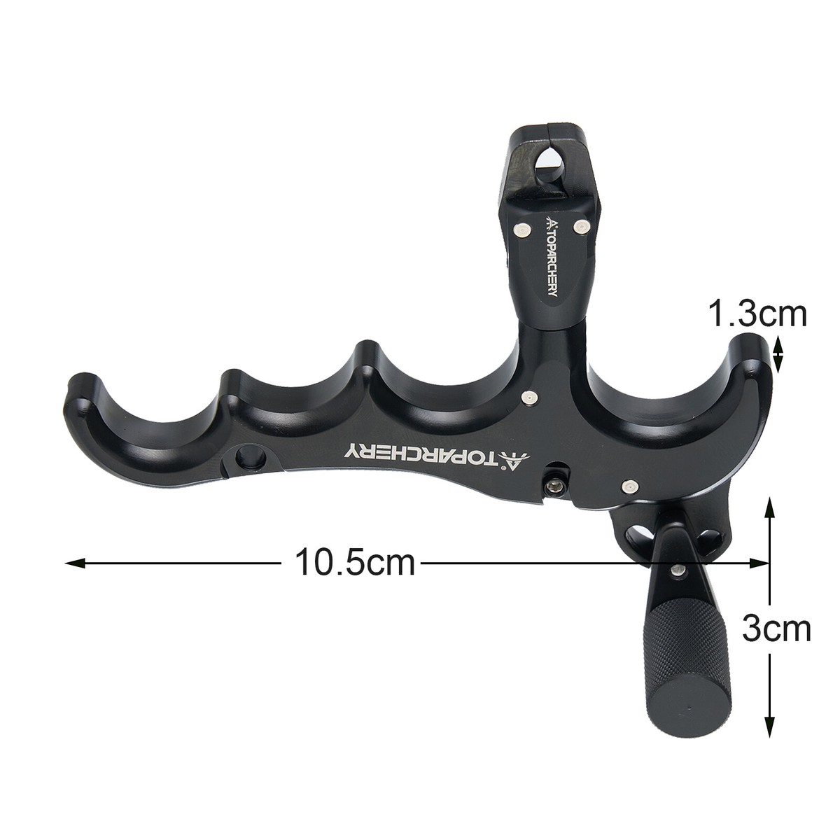 Liberador De 4 Dedos Para Arco Compuesto - Aleación De Aluminio, Sensibilidad Ajustable, 360° Giratorio