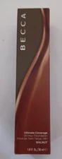 Becca Ultimate Coverage 24 Hour Foundation Face Makeup Walnut 1 FL oz 30mL
