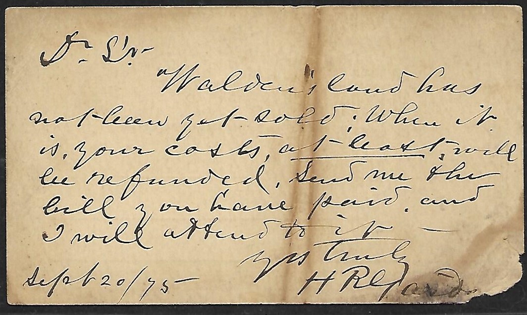 USA 1875 FIRST POST CARD - DAMAGED | eBay
