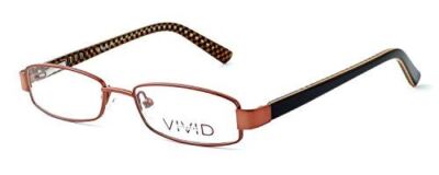 Calabria Vivid Kids 117 Designer Eyeglasses in Brown ; Demo Lens