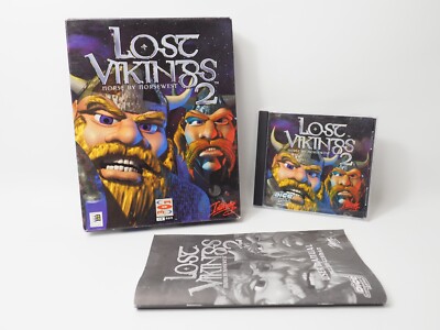 PC CD DVD Big Box Eurobox OVP Lost Vikings 2 Norse by Norsewest Anleitung