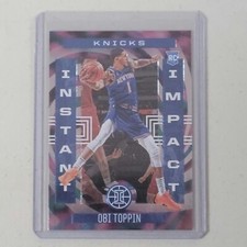 Obi Toppin RC Rookie Card #2 – 2020-21 Illusions Instant Impact – NM – New York . rookie card picture