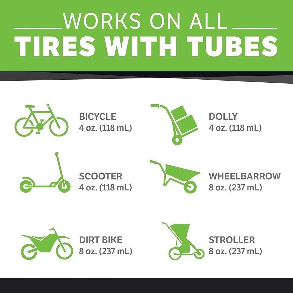 Sellador de reparación de pinchazos para tubo de bicicleta Slime 10003 prevenir y reparar botella de 8 oz... Foto 2 de 4