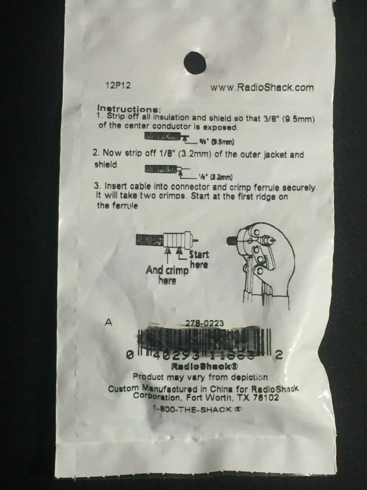 Heavy-Duty F Connector 278-0223 By RadioShack, New, 2 Pack - Image 2 of 4