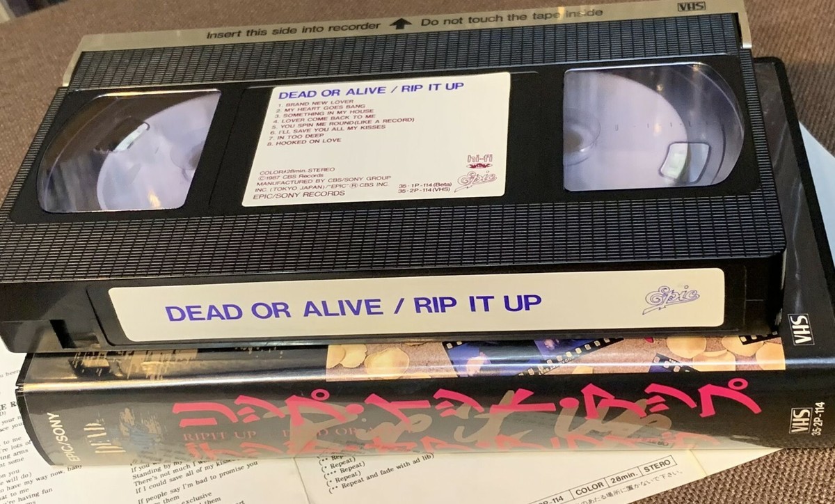DEAD OR ALIVE Rip It Up JAPAN VHS VIDEO TAPE 35.2P-114 w/ INSERT+