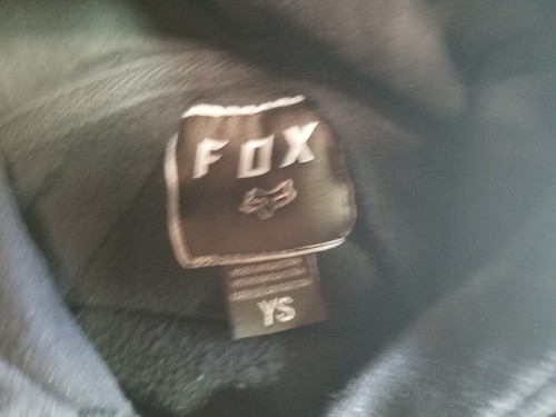 Fox Racing Pullover Hoodie Sweatshirt Black YOUTH Small - Picture 7 of 8