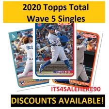 2020 Topps Total WAVE 5 Singles - YOU PICK - ALL CARDS AVAILABLE - FREE SHIPPING