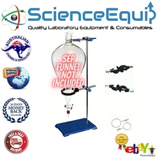 Separatory Separating Funnel Accessories Kit-Funnel-Holder with Stand upto 10Ltr